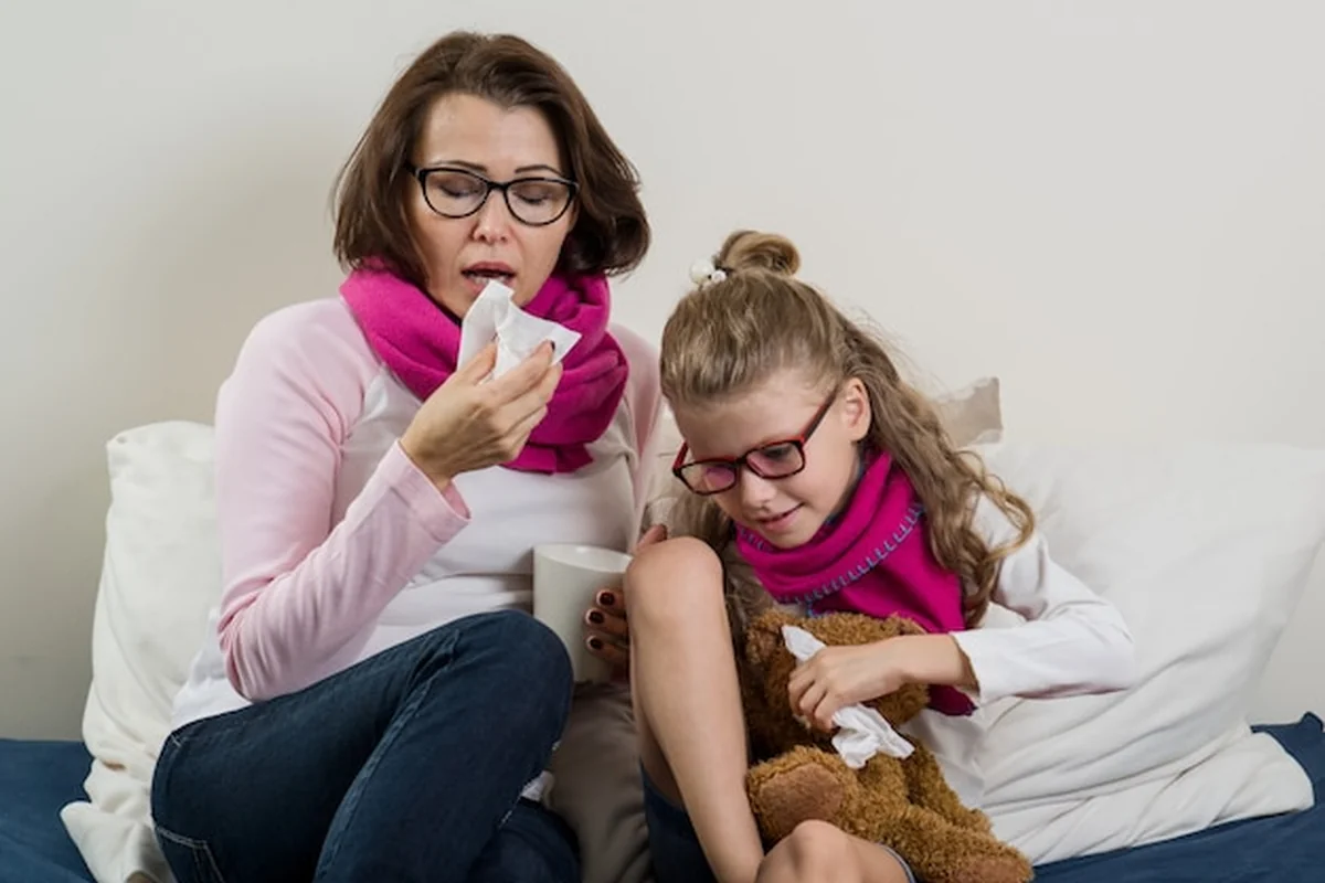 Chora matka i córka